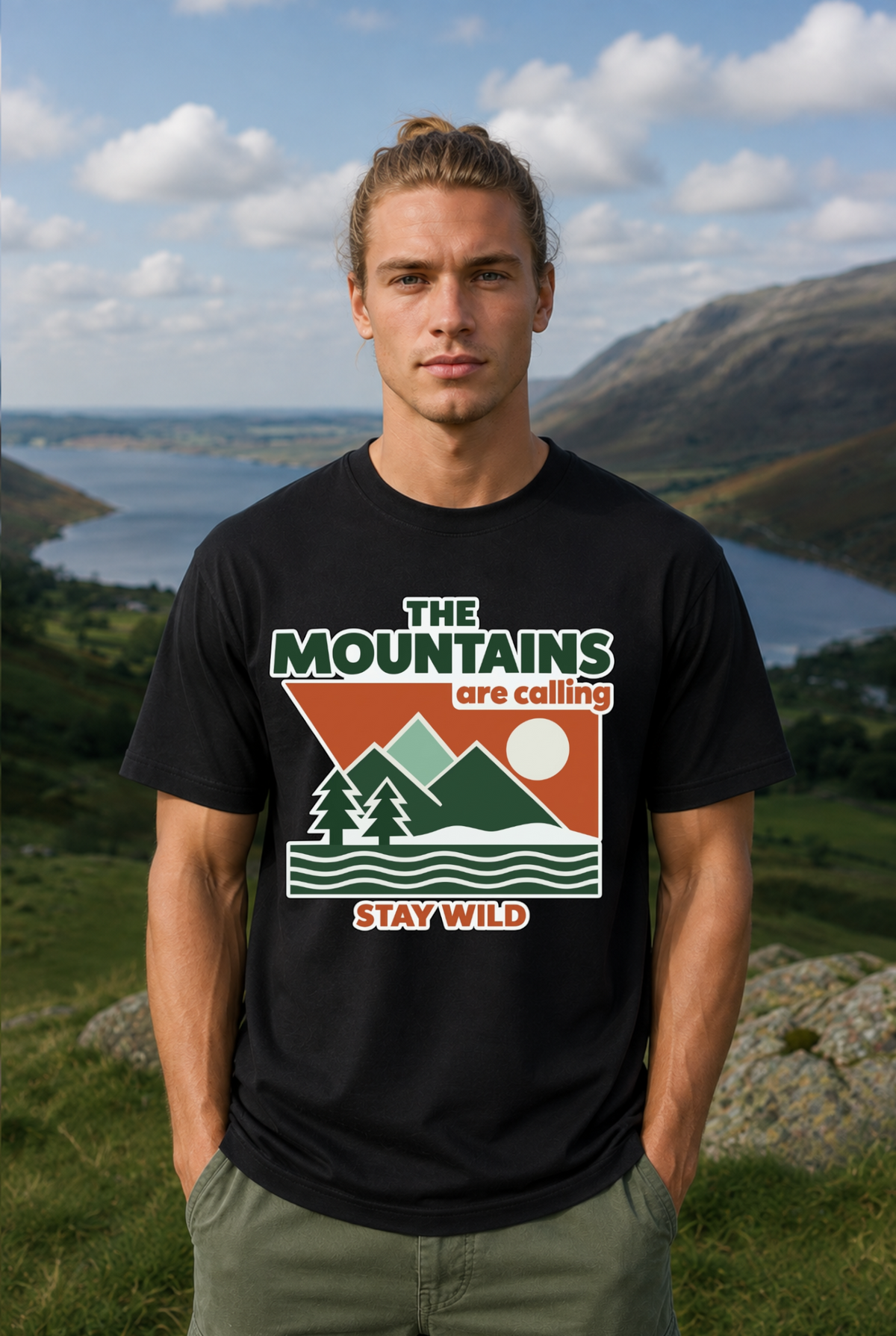 THE MOUNTAINS ARE CALLING - Basic  SHIRT