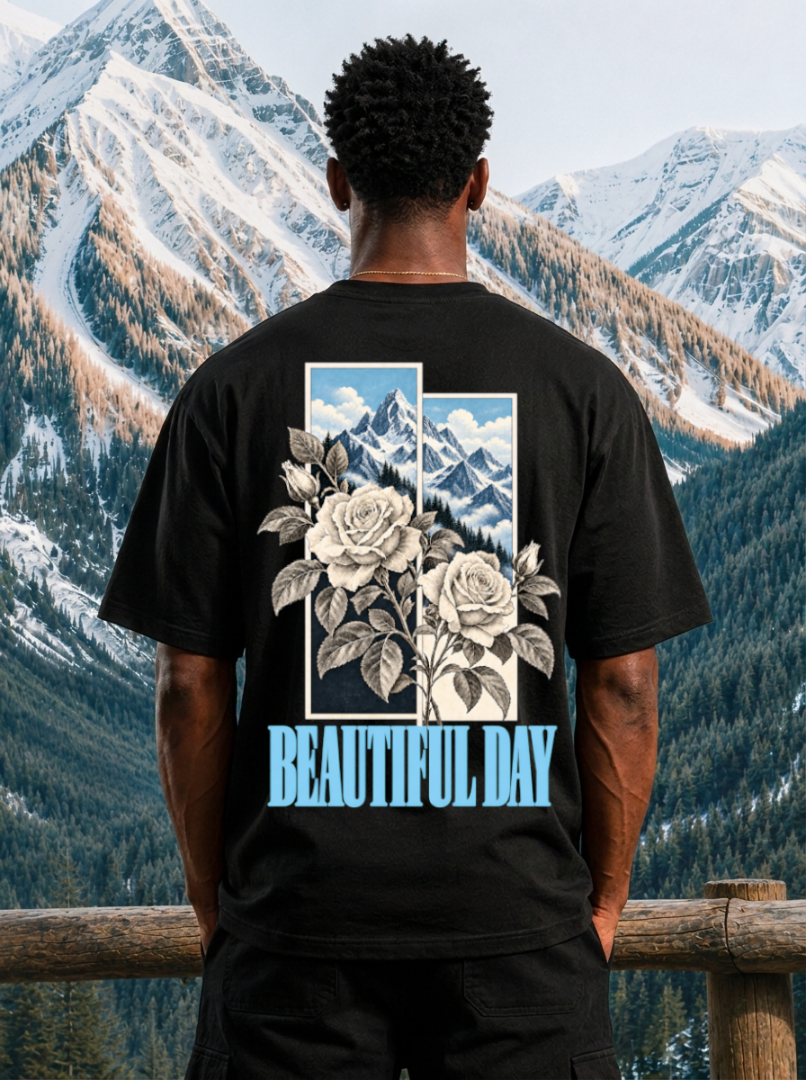 BEAUTIFUL DAY - OVERSIZED SHIRT