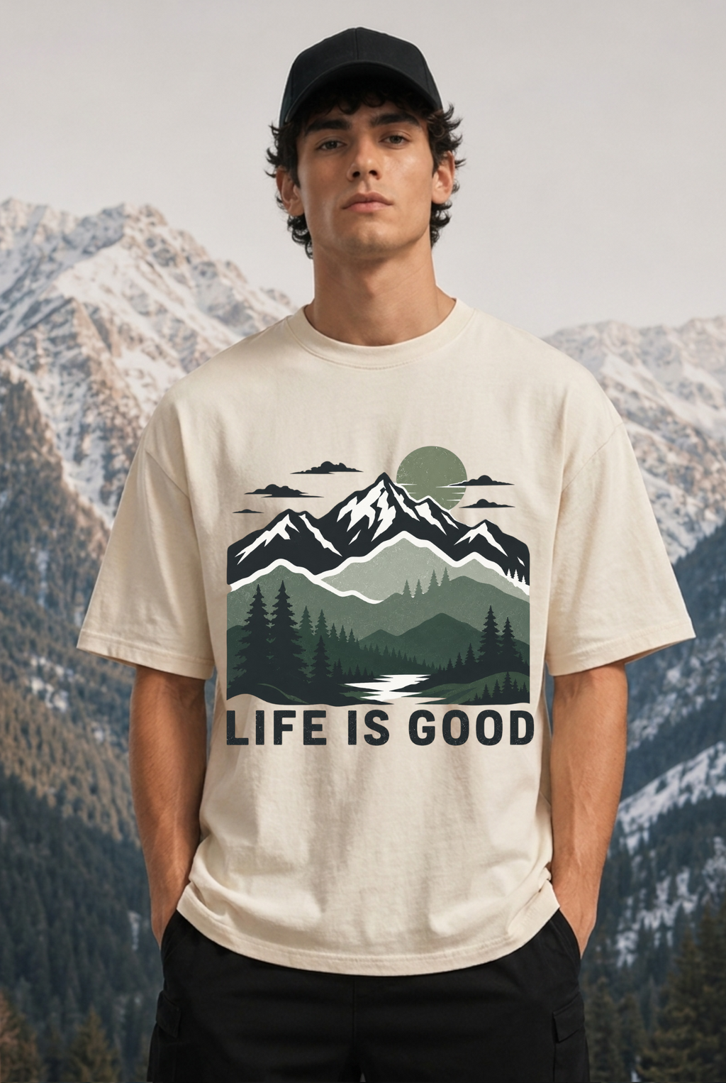 LIFE IS GOOD - OVERSIZED SHIRT