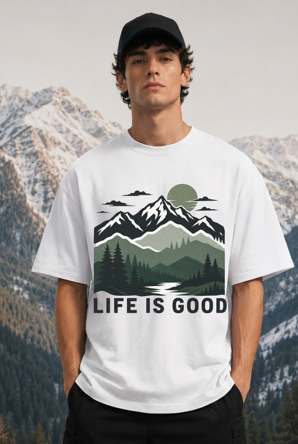 LIFE IS GOOD - OVERSIZED SHIRT