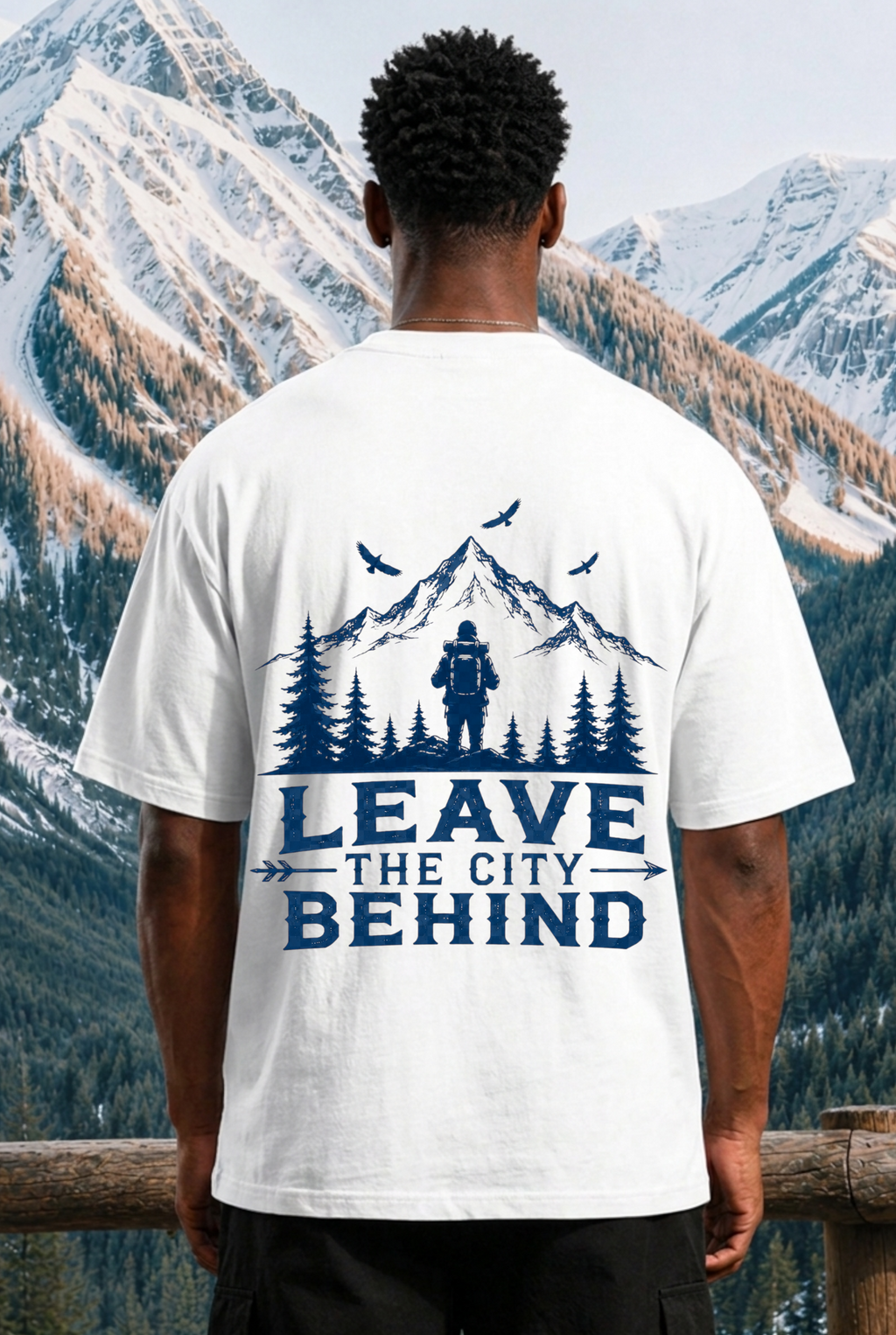 LEAVE THE CITY BEHIND - OVERSIZED SHIRT