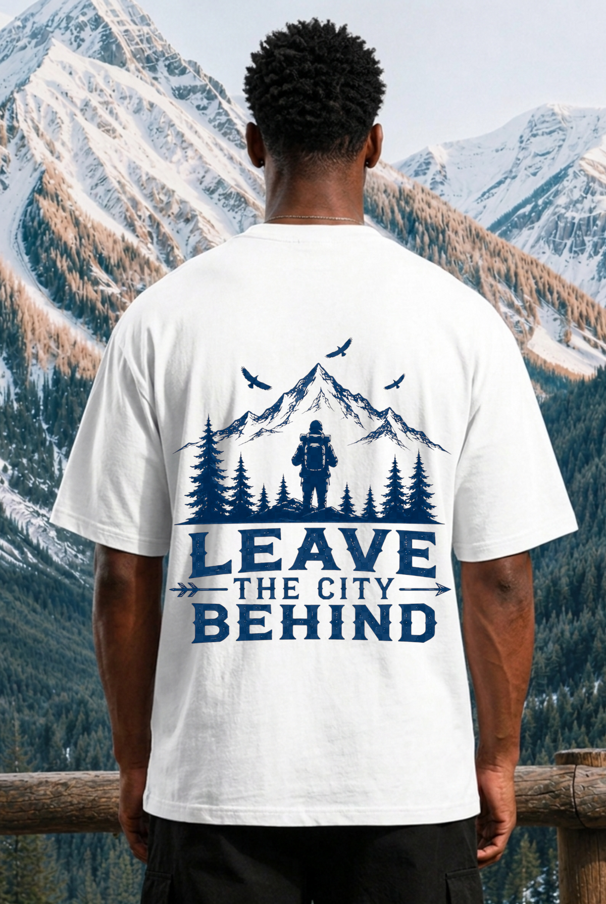 LEAVE THE CITY BEHIND - OVERSIZED SHIRT