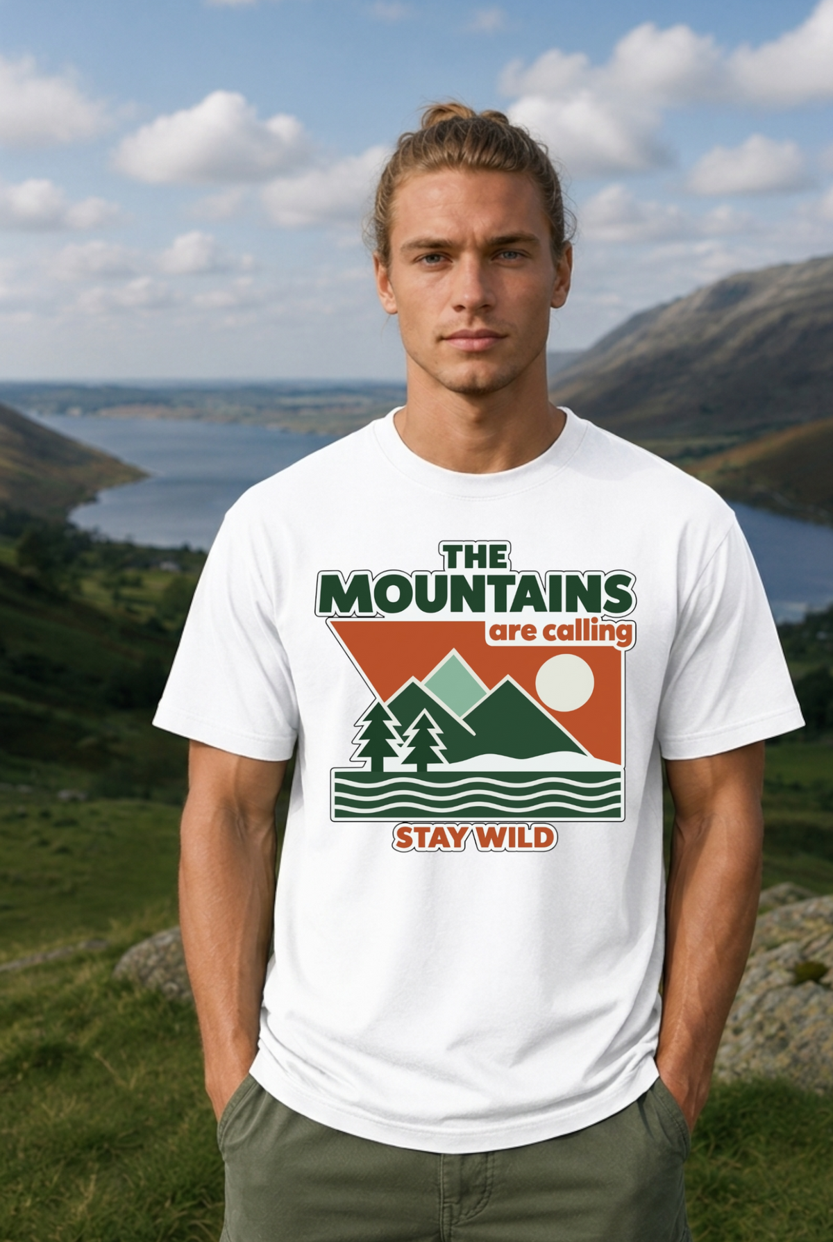 THE MOUNTAINS ARE CALLING - Basic  SHIRT