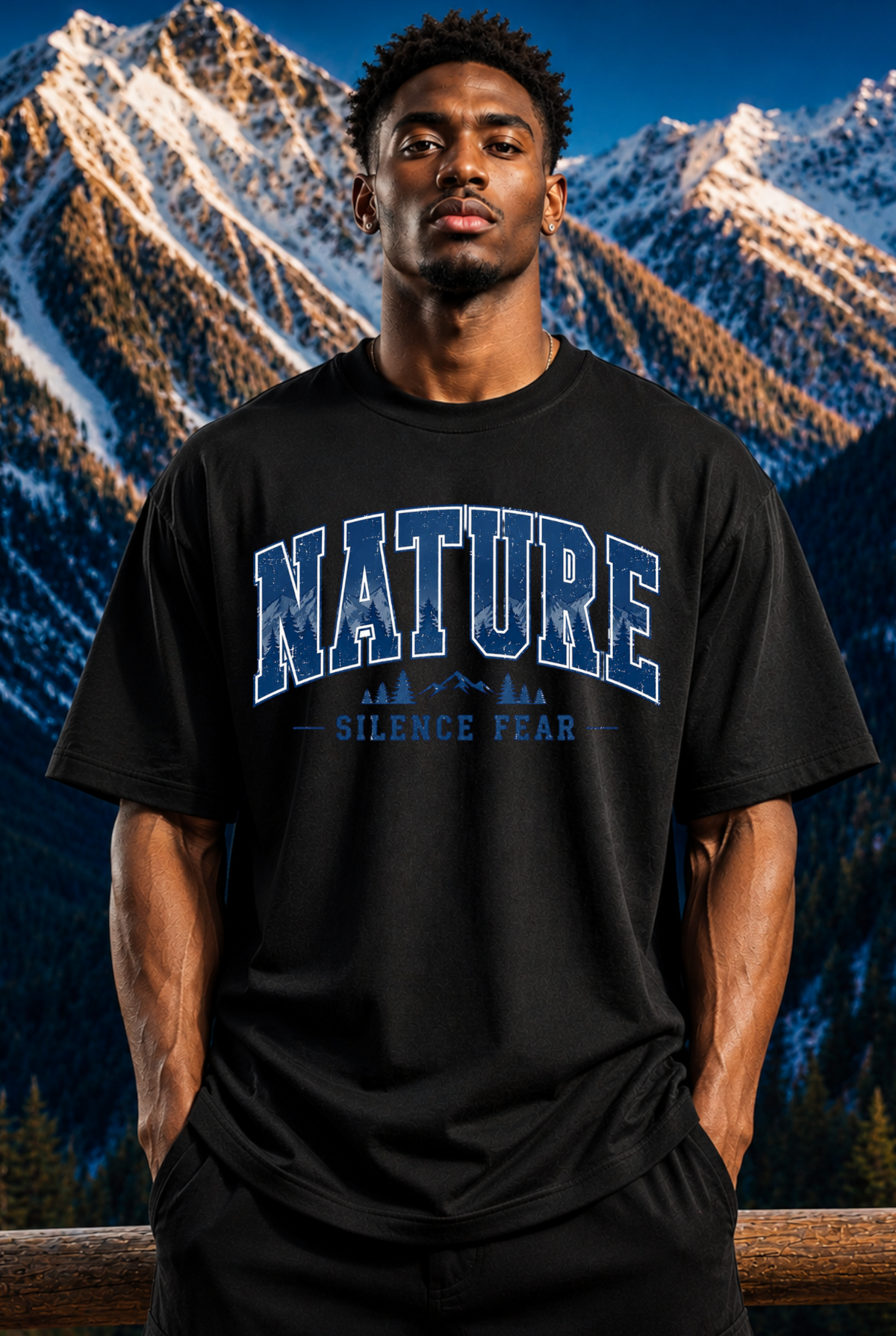 NATURE SILENCE FEAR - OVERSIZED SHIRT