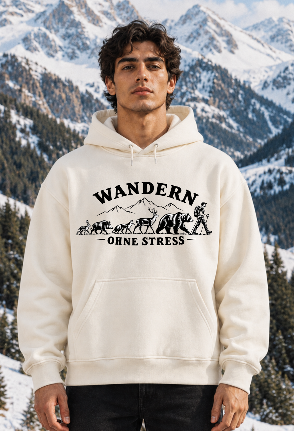 WANDERN OHNE STRESS - BASIC HOODIE