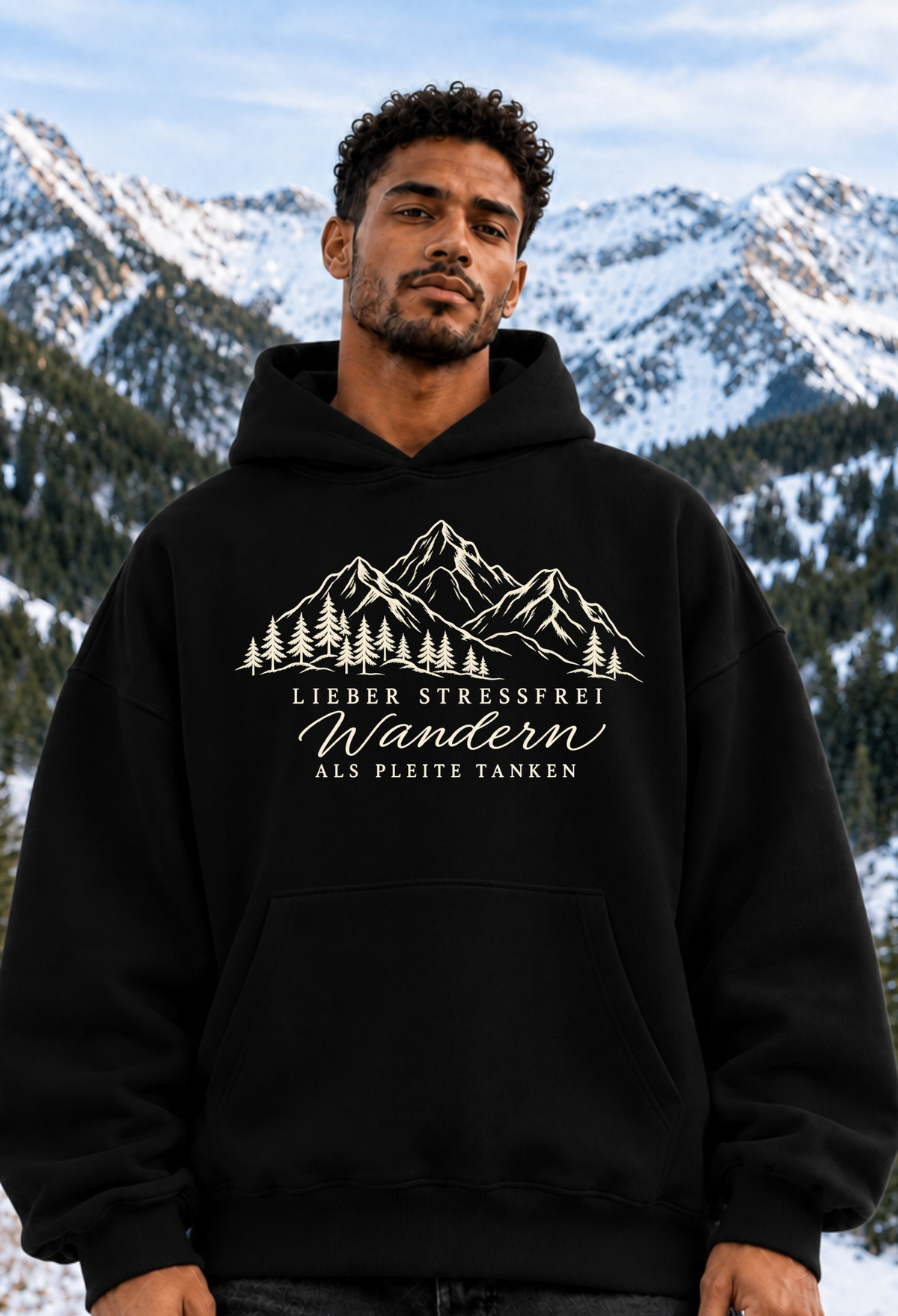 LIEBER STRESSFREI WANDERN - OVERSIZED HOODIE