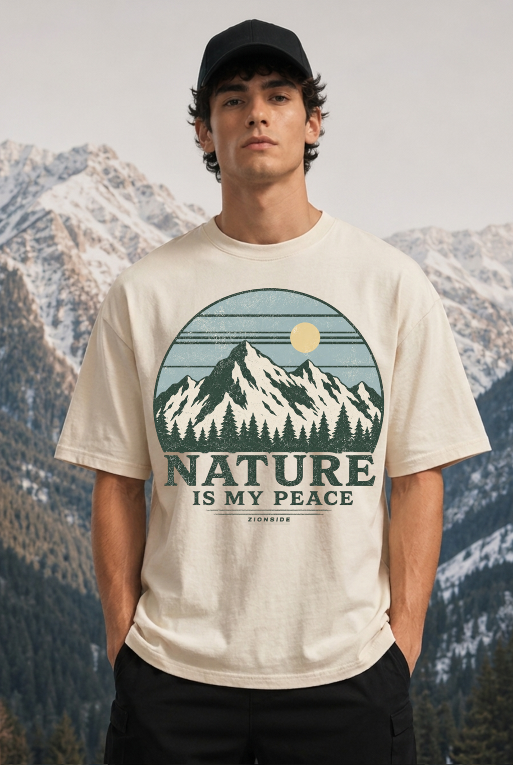 NATURE IS MY PECE - OVERSIZED SHIRT