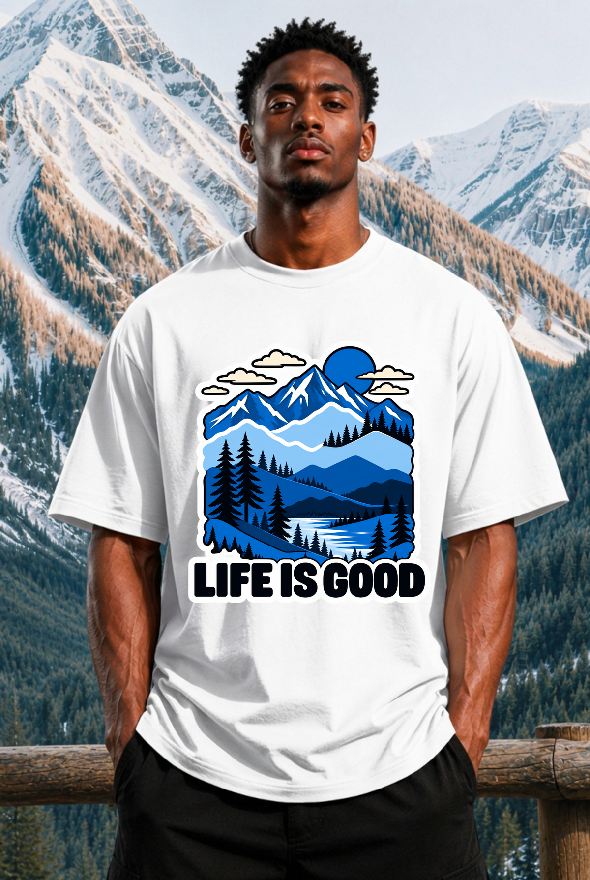 LIFE IS GOOD - OVERSIZED SHIRT