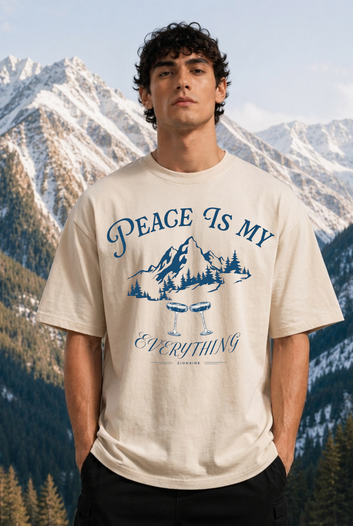PEACE OVER EVERYTHING - OVERSIZED HOODIE