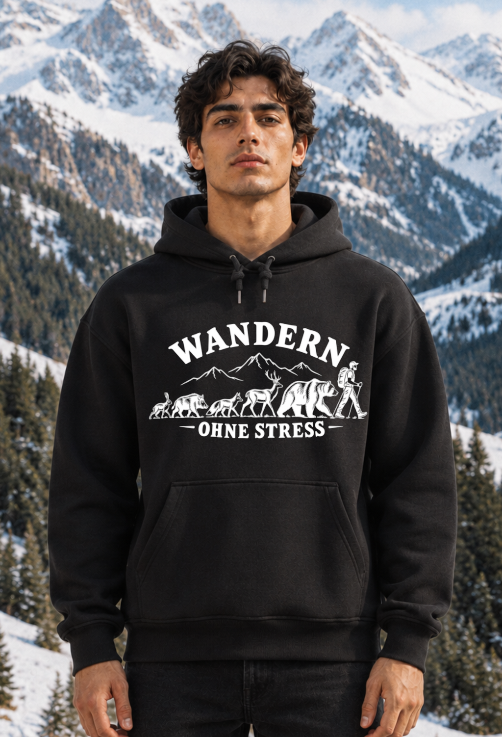 WANDERN OHNE STRESS - BASIC HOODIE