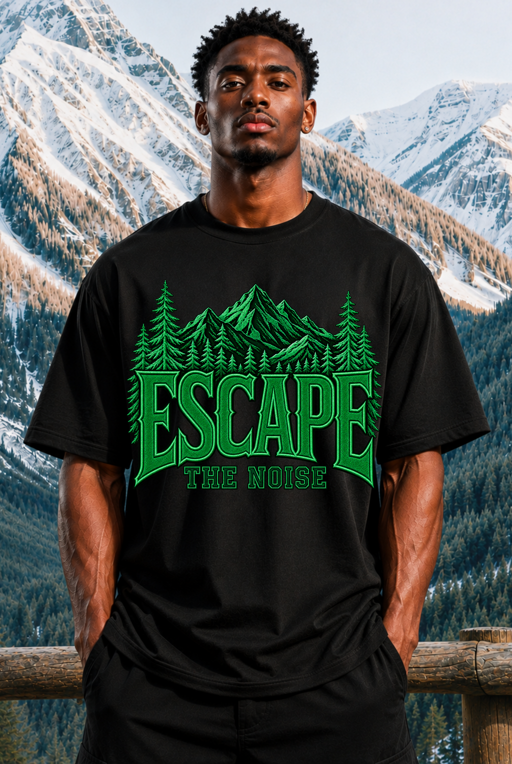 ESCAPE THE NOISE - OVERSIZED SHIRT