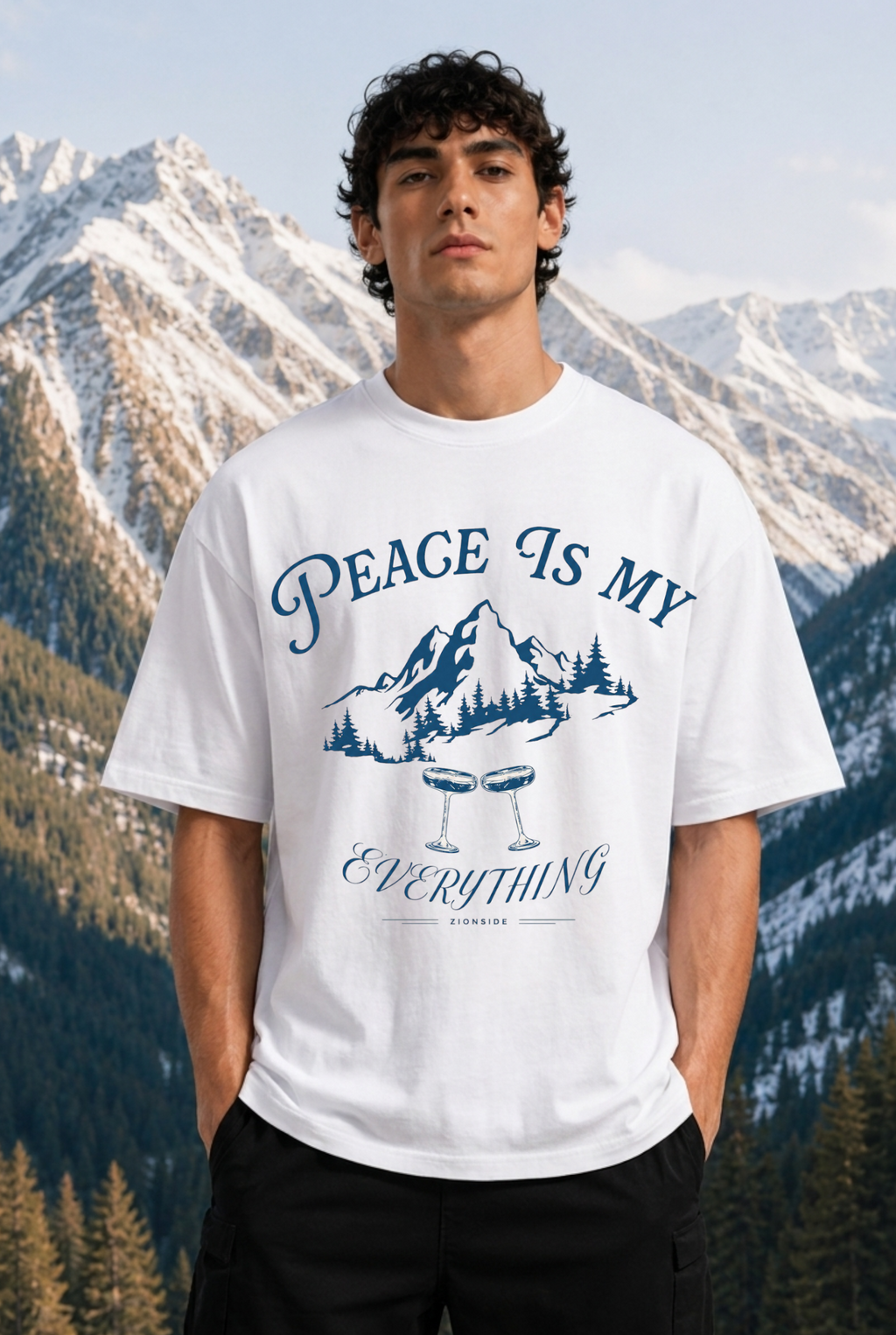 PEACE OVER EVERYTHING - OVERSIZED HOODIE