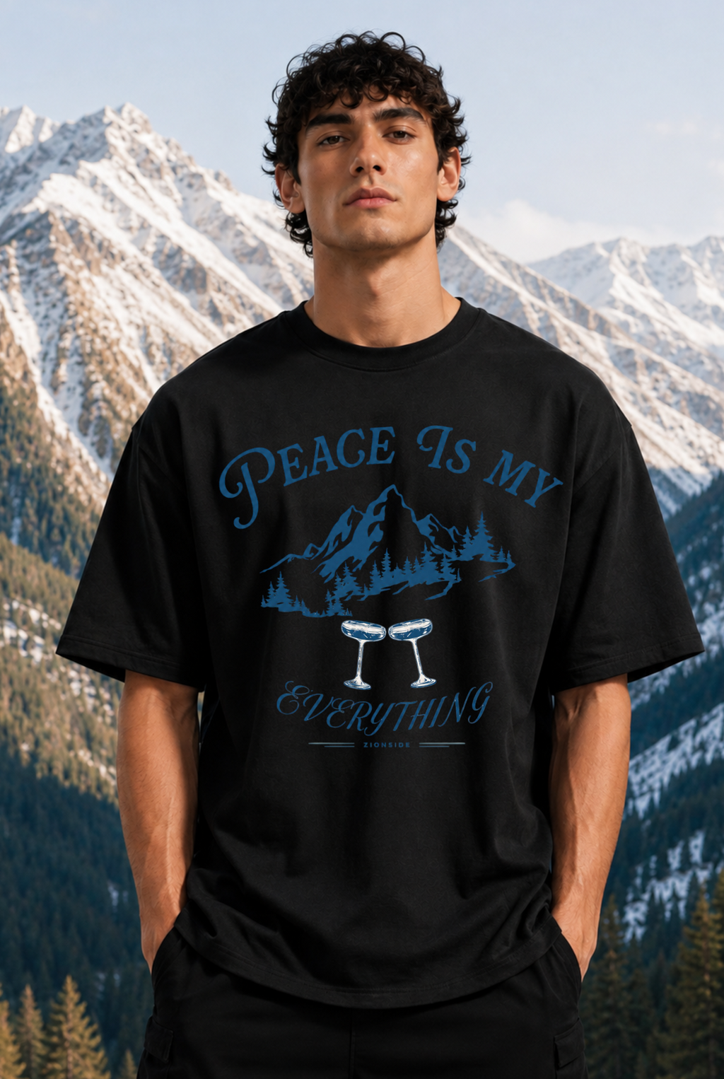 PEACE OVER EVERYTHING - OVERSIZED HOODIE