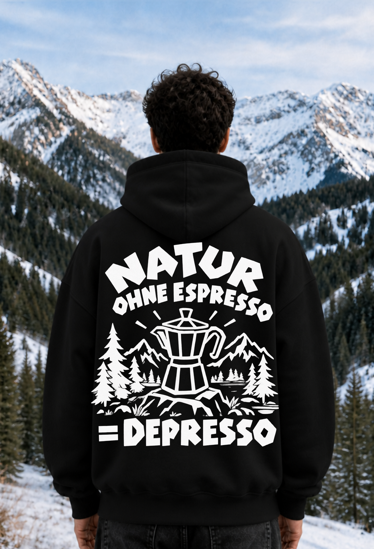 NATUR OHNE ESPRESSO - OVERSIZED HOODIE