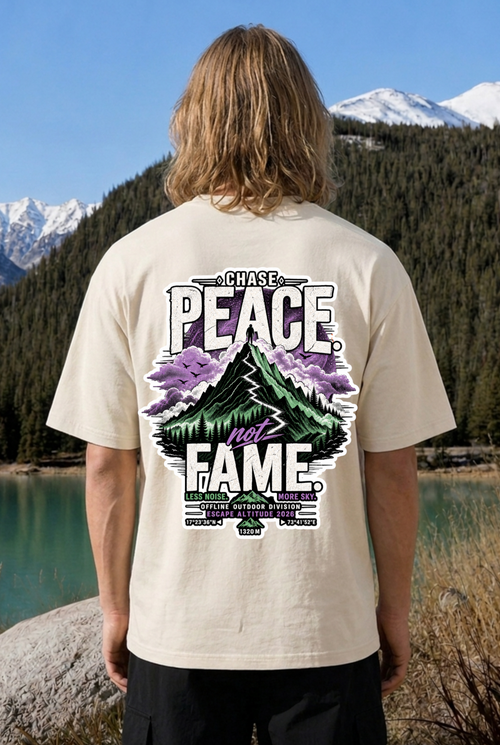 CHASE PEACE NOT FAME - OVERSIZED SHIRT