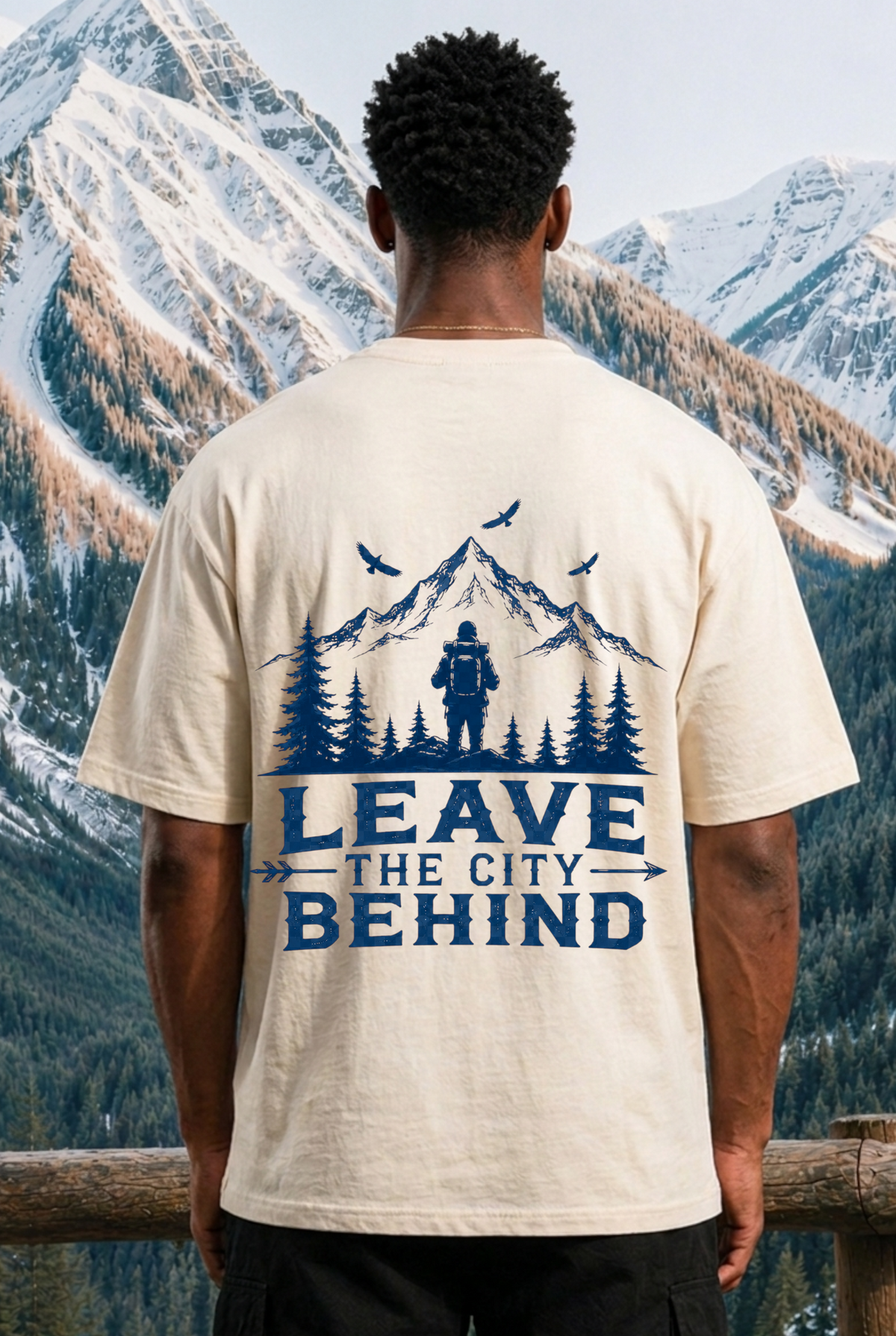 LEAVE THE CITY BEHIND - OVERSIZED SHIRT