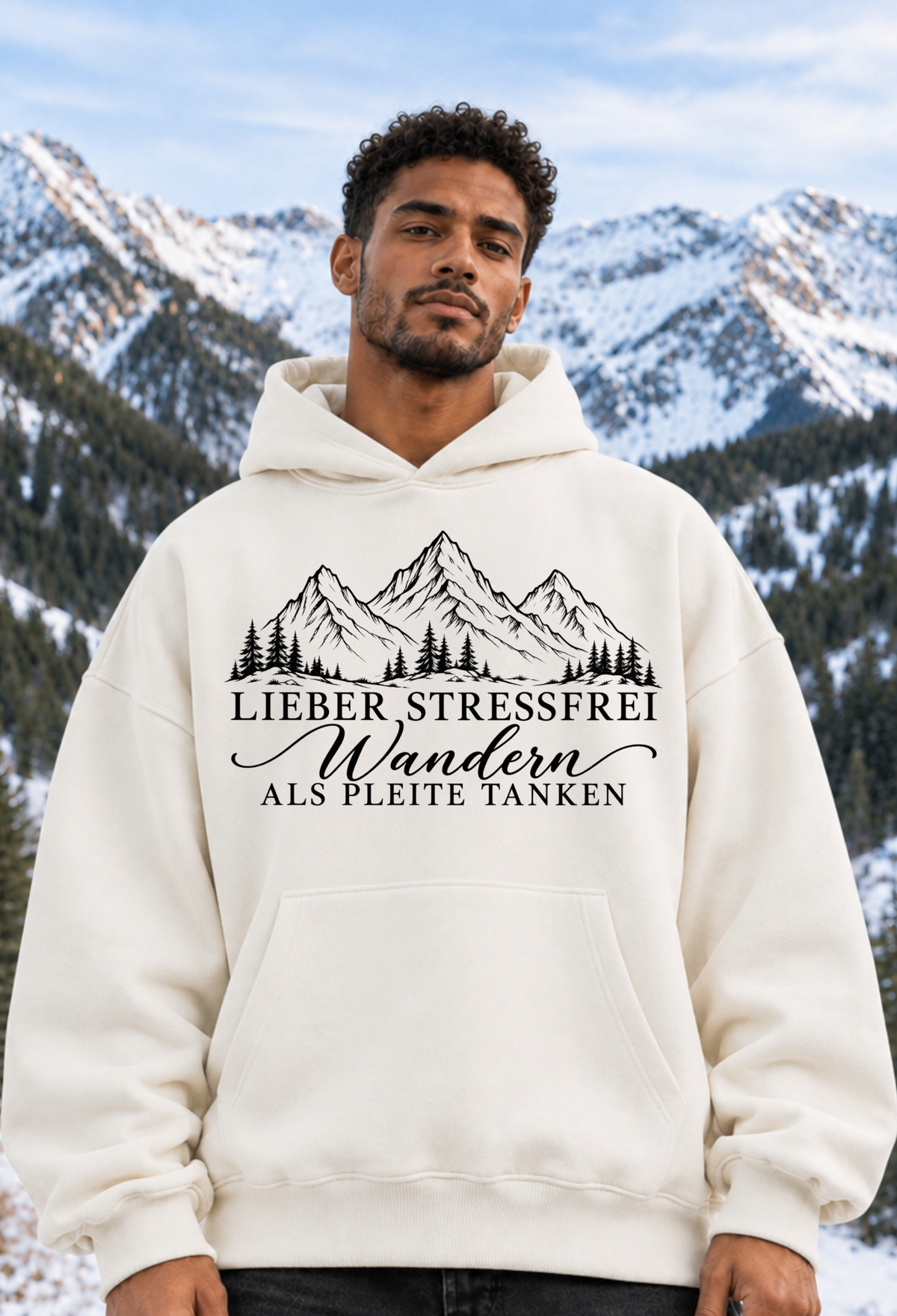 LIEBER STRESSFREI WANDERN - OVERSIZED HOODIE
