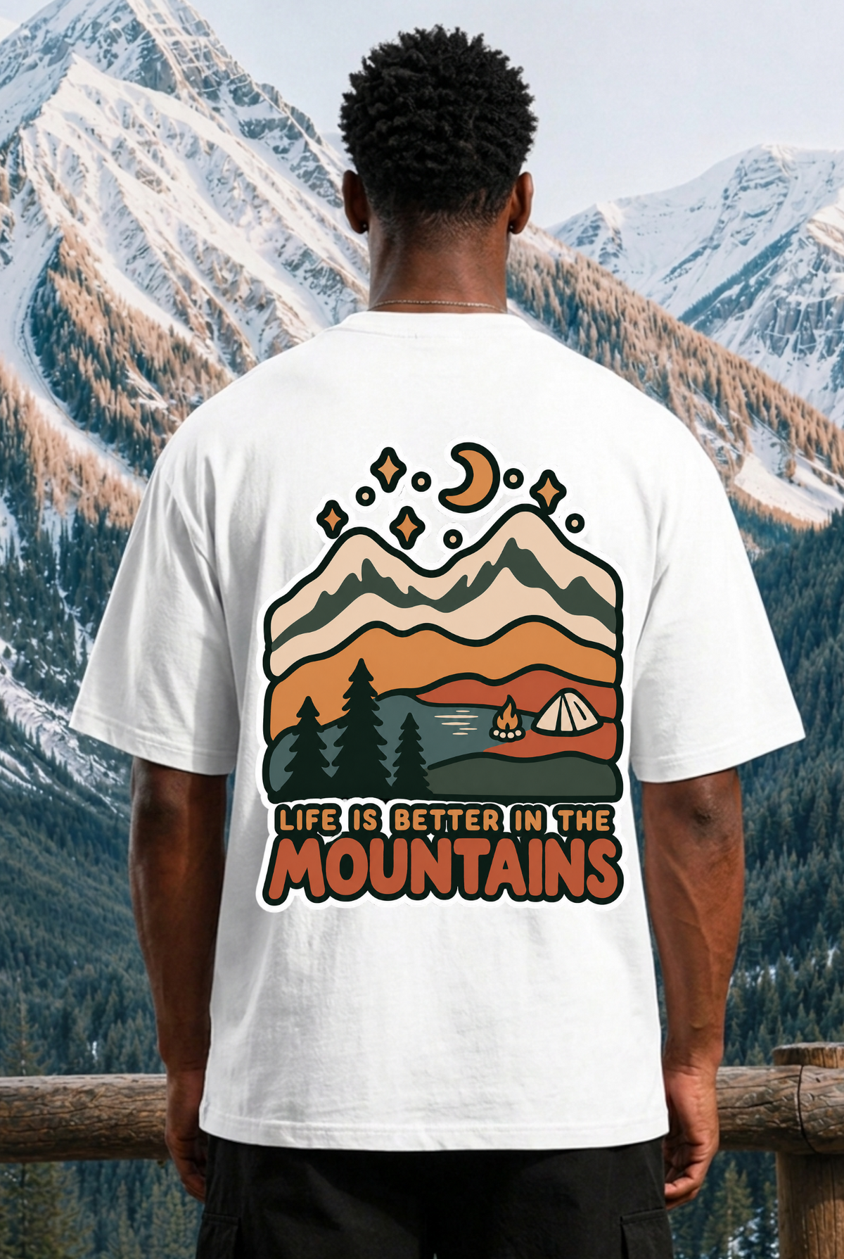 LIFE IS BETTER IN THE MOUNTAINS - OVERSIZED SHIRT