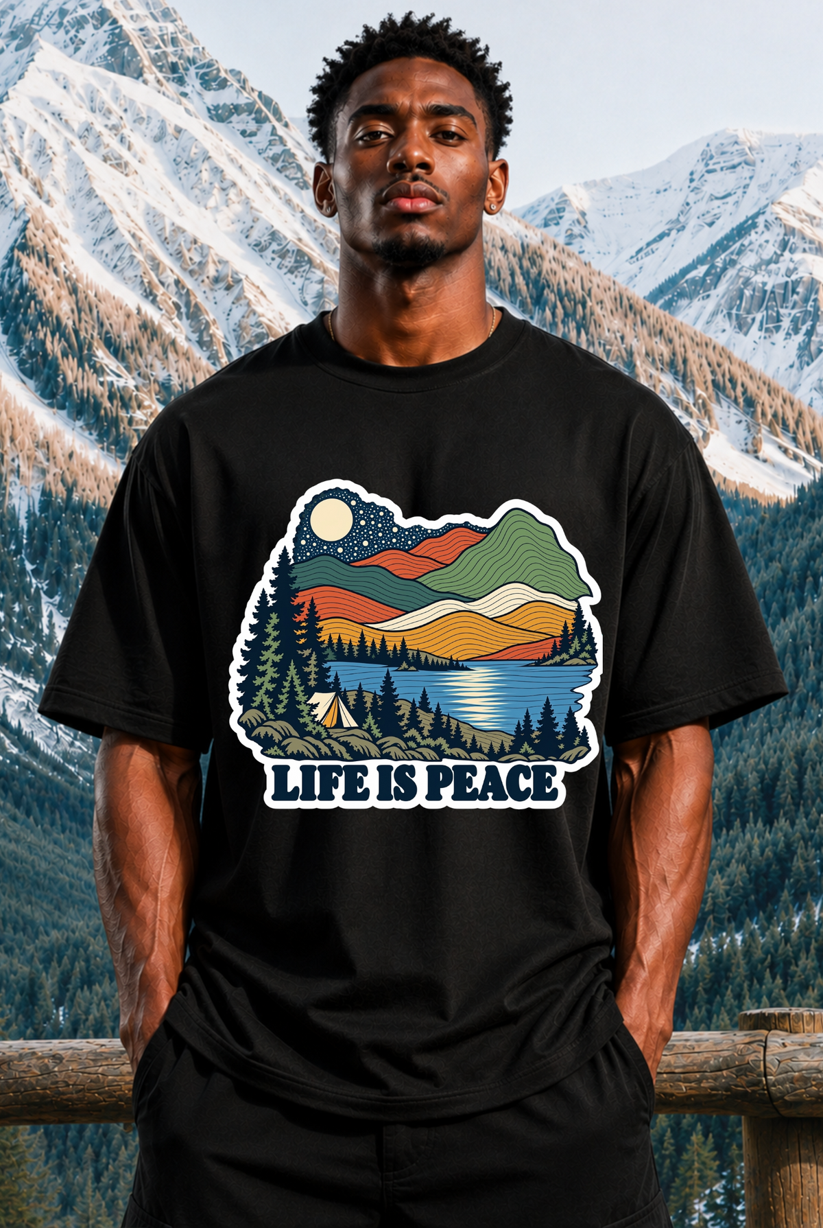 LIFE IS PEACE - OVERSIZED SHIRT