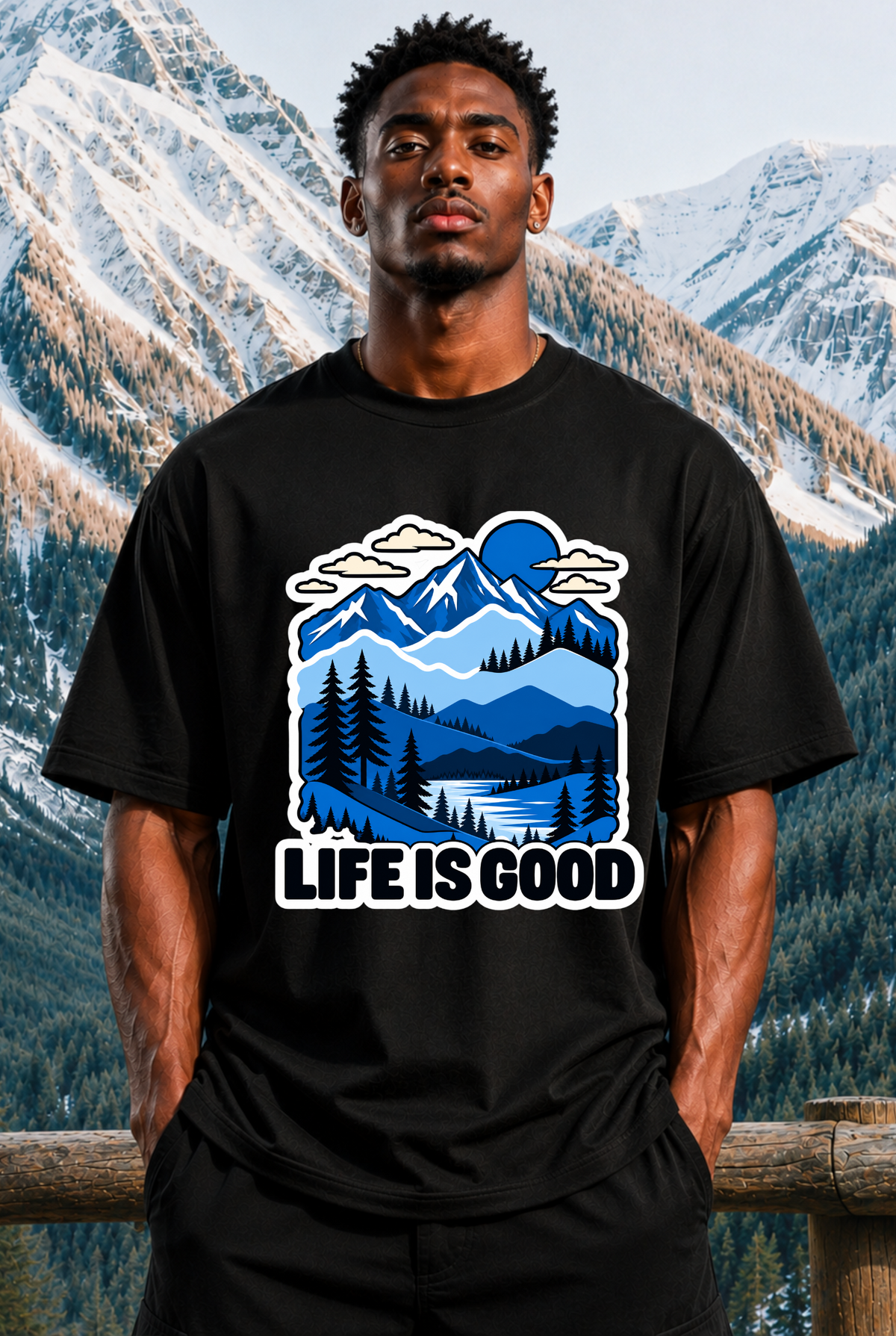 LIFE IS GOOD - OVERSIZED SHIRT
